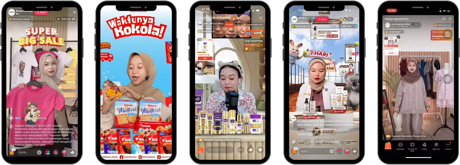 Sesi live brand di studio LEVE Agency